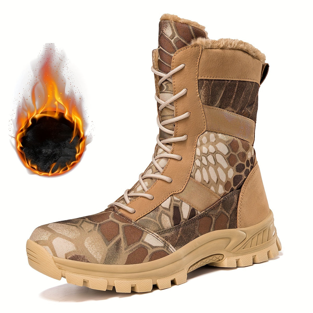 Men’s Tactical Boots – High-Top Non-Slip Outdoor Warm Boots