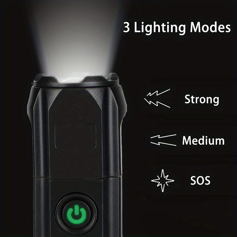 Tactical Zoomable Flashlight – Compact Power for Every Adventure