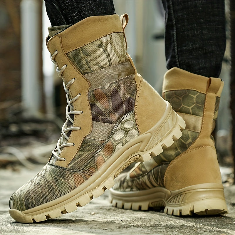Men’s Tactical Boots – High-Top Non-Slip Outdoor Warm Boots