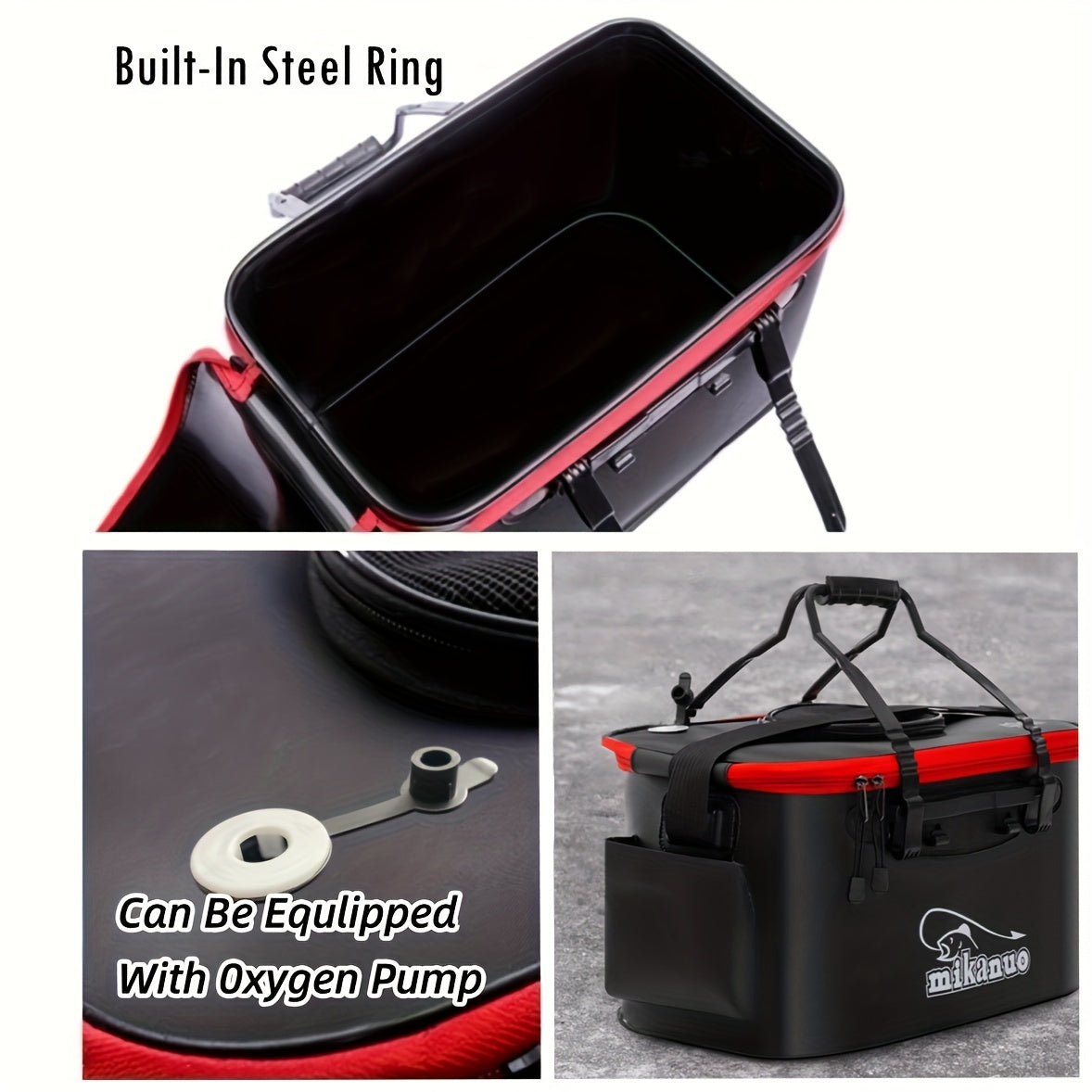 Portable EVA Fishing Bag – Large Capacity Collapsible Live Fish & Water Storage Container