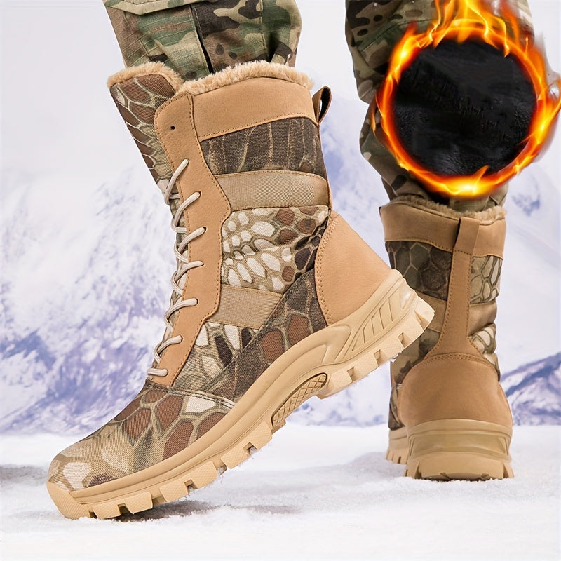 Men’s Tactical Boots – High-Top Non-Slip Outdoor Warm Boots