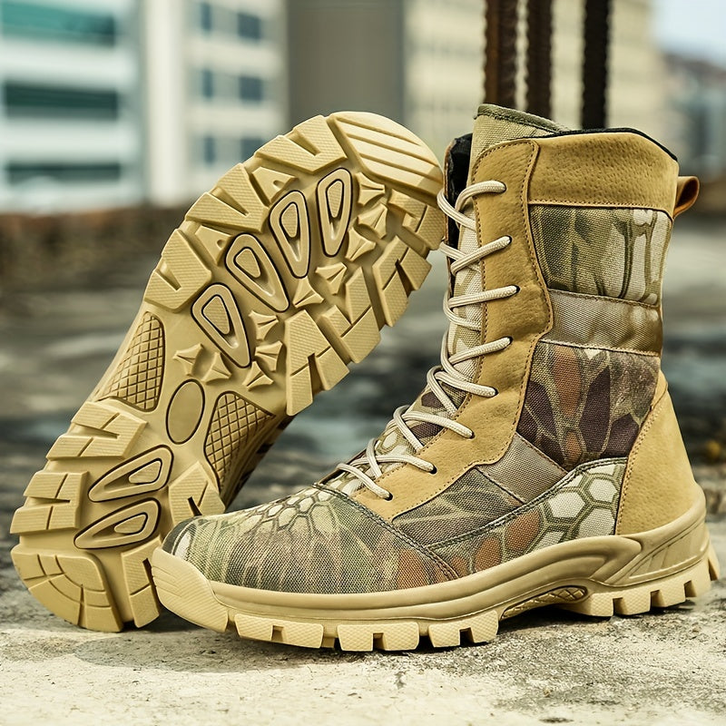 Men’s Tactical Boots – High-Top Non-Slip Outdoor Warm Boots