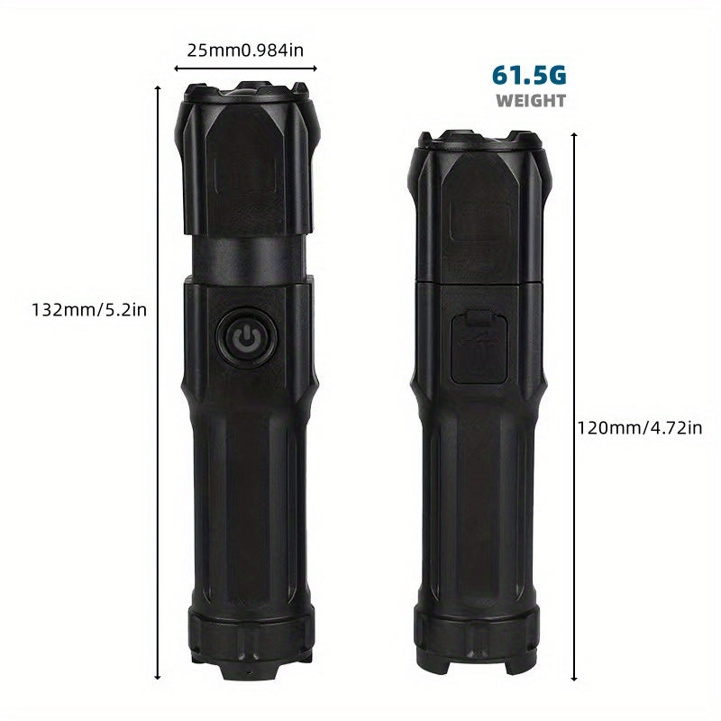 Tactical Zoomable Flashlight – Compact Power for Every Adventure
