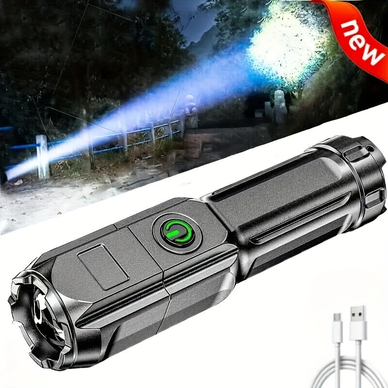 Tactical Zoomable Flashlight – Compact Power for Every Adventure