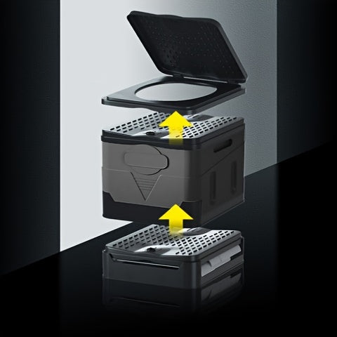 Portable Folding Car Toilet – Emergency Outdoor Camping Toilet with Expandable Design