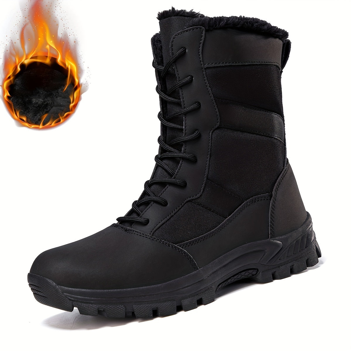 Men’s Tactical Boots – High-Top Non-Slip Outdoor Warm Boots