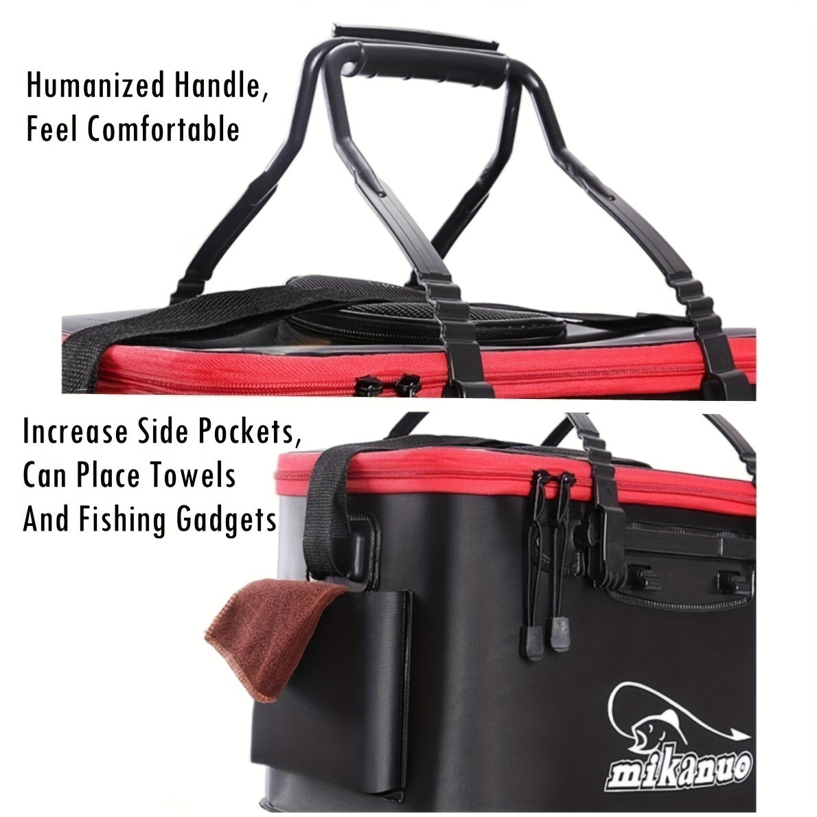 Portable EVA Fishing Bag – Large Capacity Collapsible Live Fish & Water Storage Container