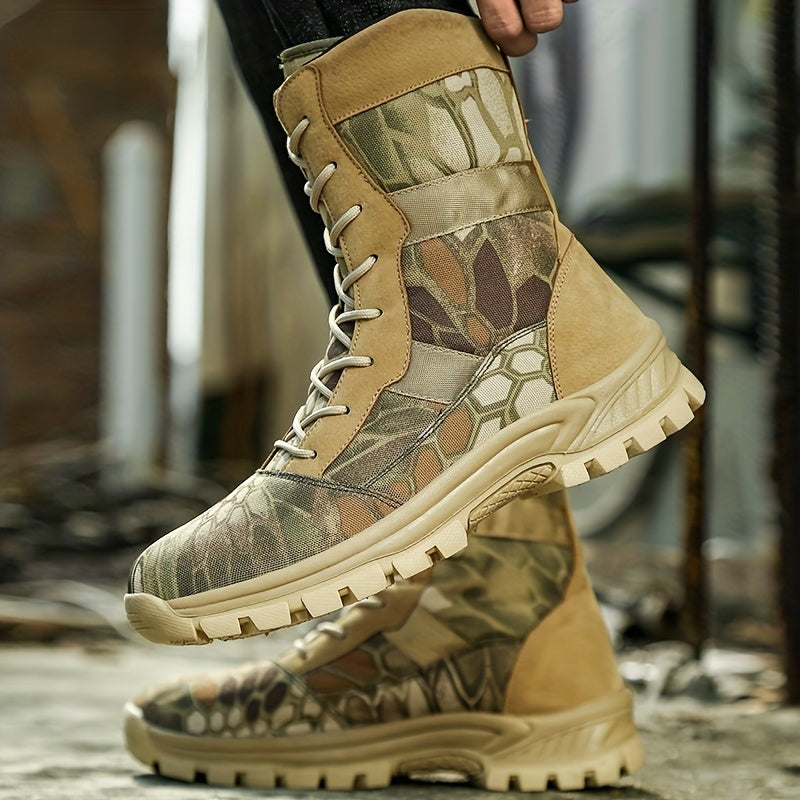 Men’s Tactical Boots – High-Top Non-Slip Outdoor Warm Boots