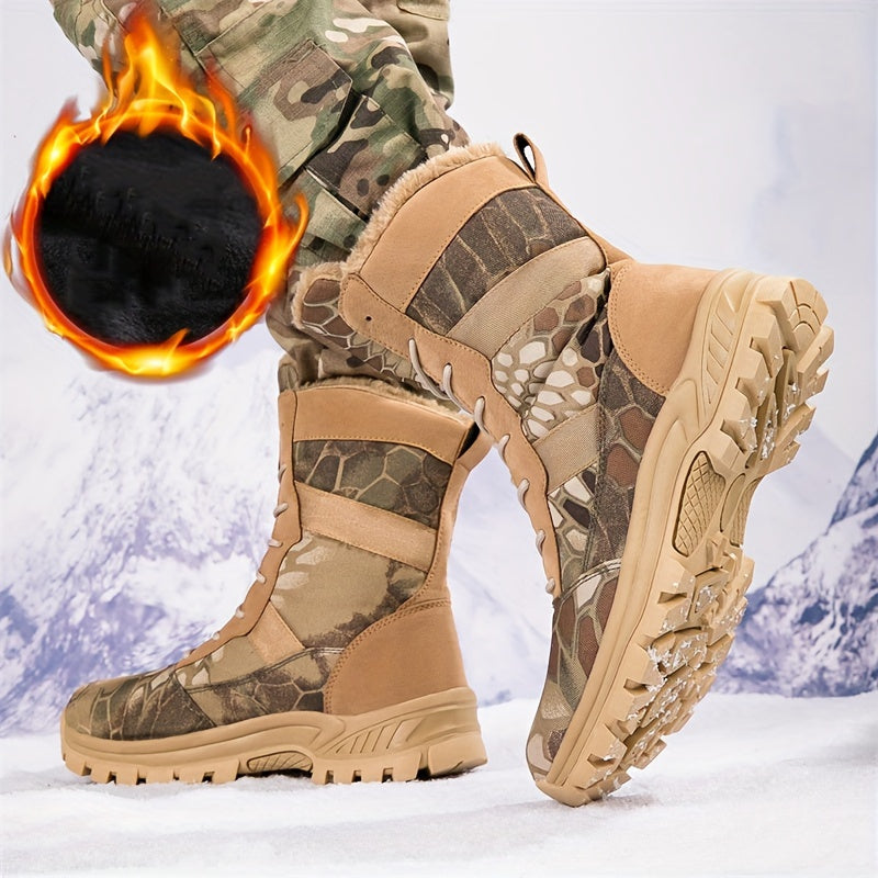 Men’s Tactical Boots – High-Top Non-Slip Outdoor Warm Boots