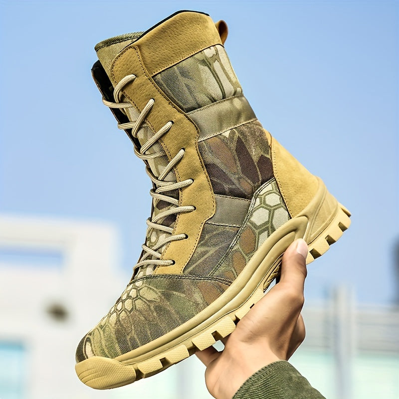 Men’s Tactical Boots – High-Top Non-Slip Outdoor Warm Boots