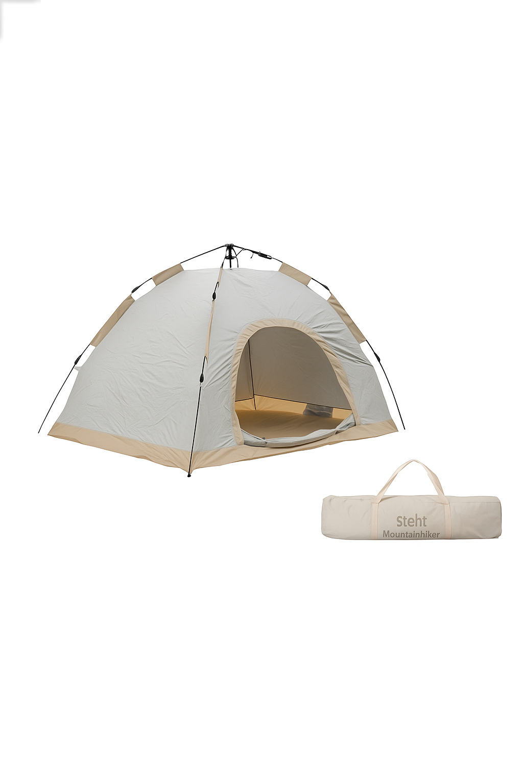 MOUNTAINHIKER Outdoor Tent – Fully Automatic, Quick-Opening, Rainproof & Sun-Resistant (3-4 Person)