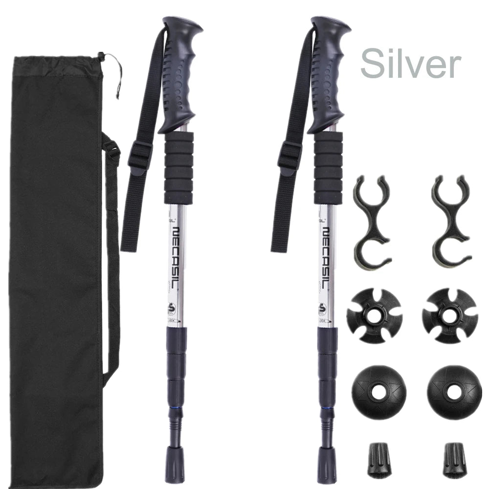 SummitForce™ Dual Trekking Poles – Tactical Stability for the Rugged Outdoors