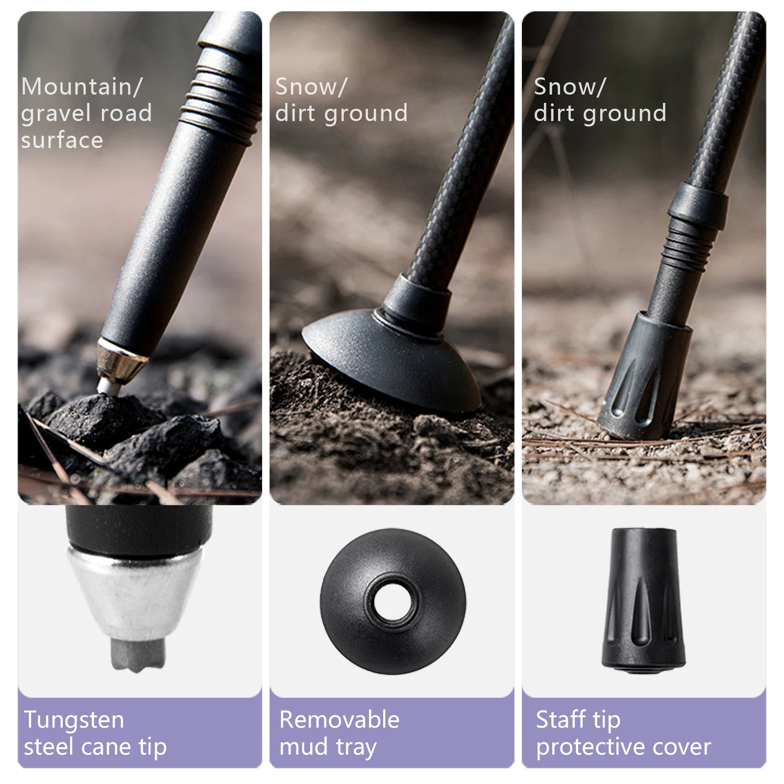 StormTrek™ Carbon Fiber Trekking Poles – Light in Weight, Heavy in Performance