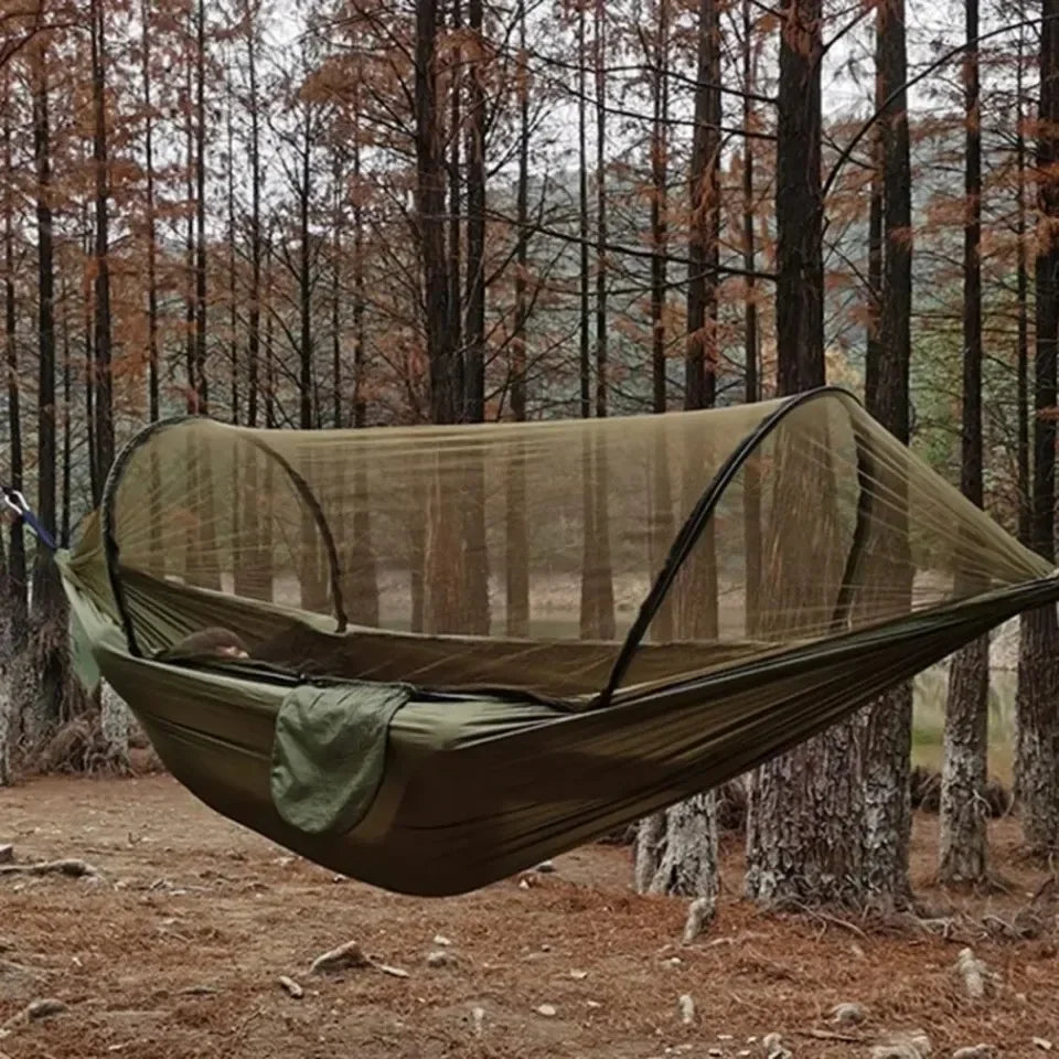 BreezeGuard™ Camping Hammock with Mosquito Net