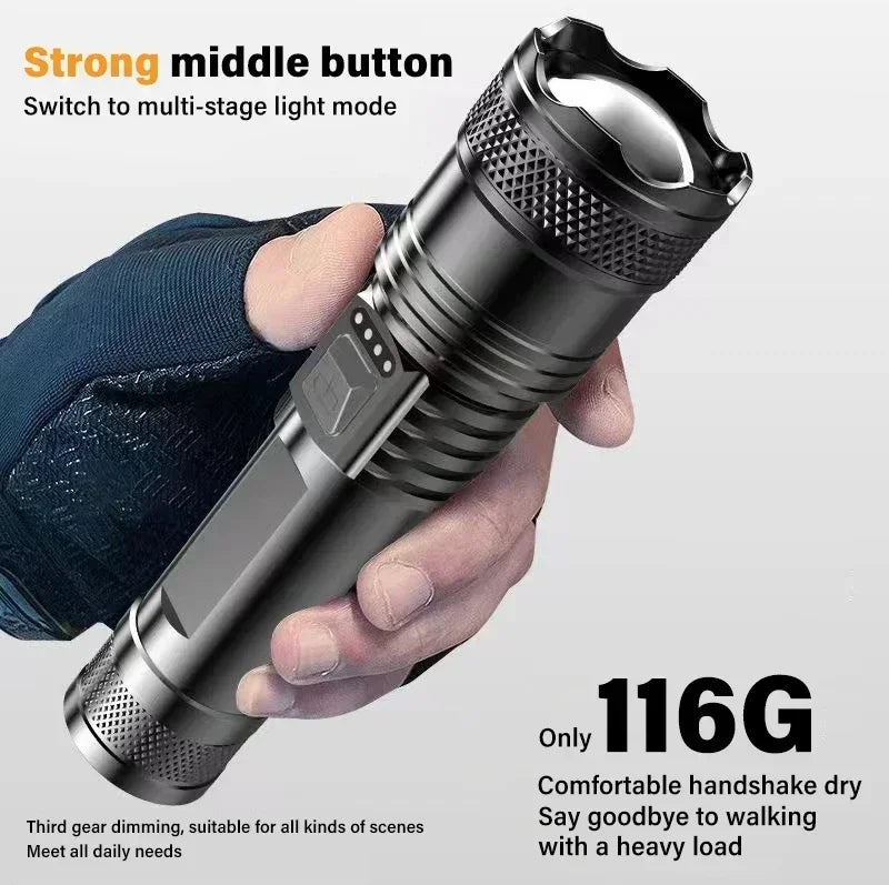 TactiGlow™ Rechargeable LED Flashlight