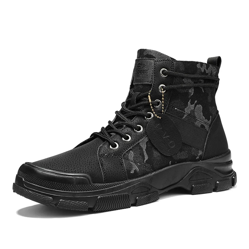 Men’s Hiking Combat Boots – Anti-Slip, Wear-Resistant, Camouflage Outdoor Footwear