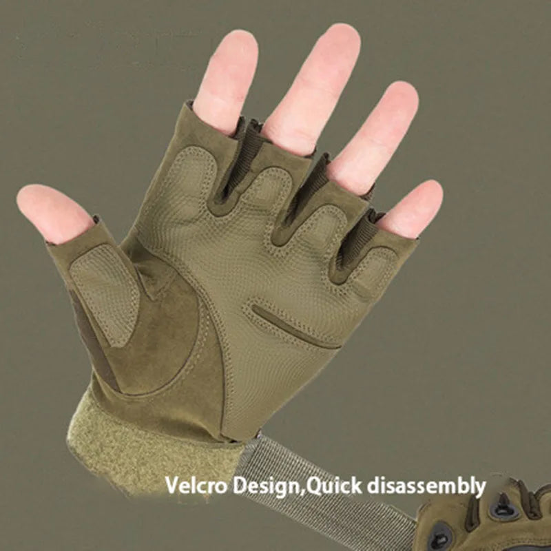 Tactical Full Finger Glove Joint Protection Suitable For Outdoor Sports Motorcycle Riding And Training Use