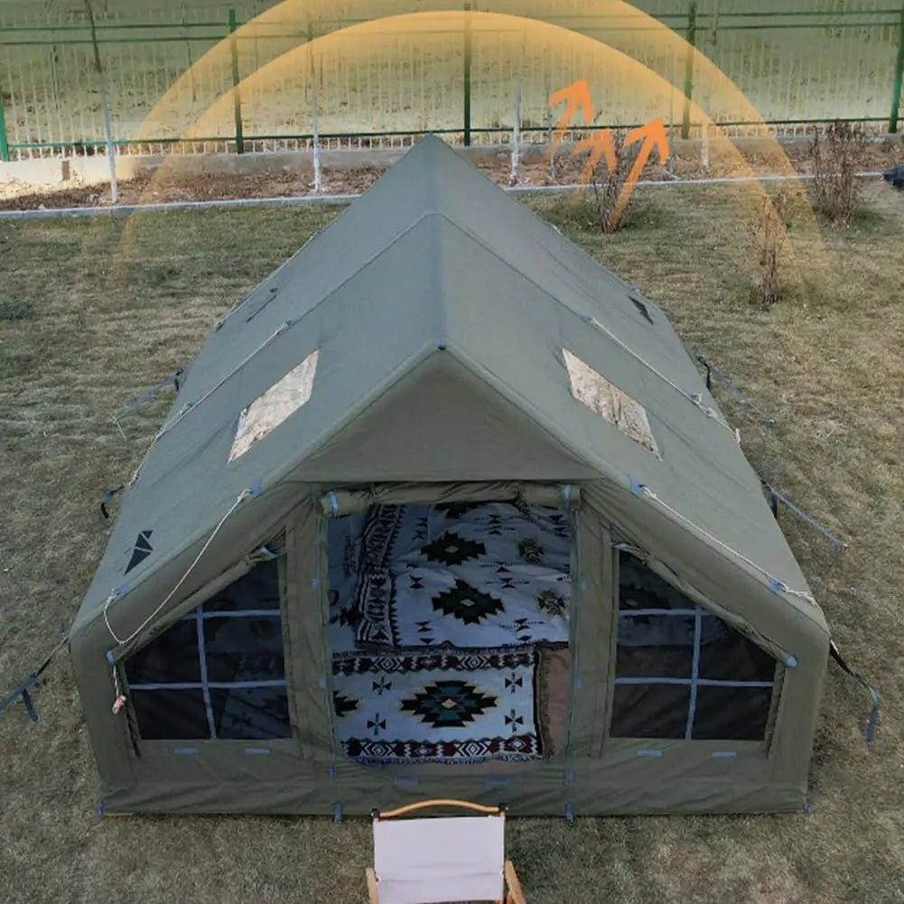 Inflatable Camping Tent – Large, Durable & Luxury (6–10 Person)