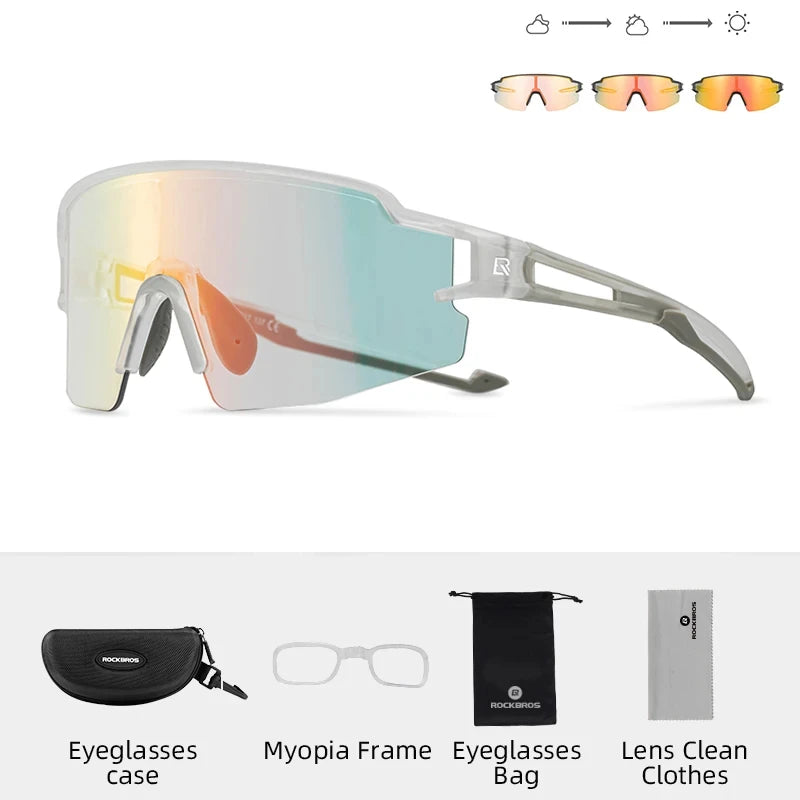 Photochromic Polarized Cycling Glasses – Ultimate UV400 Protection for MTB & Road