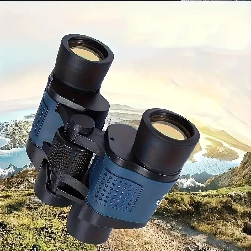 Portable Outdoor Binoculars Double Eyepiece Telescope for Leisure Scenic Viewing Travel Supplies Bird Watching Magnifying Glass