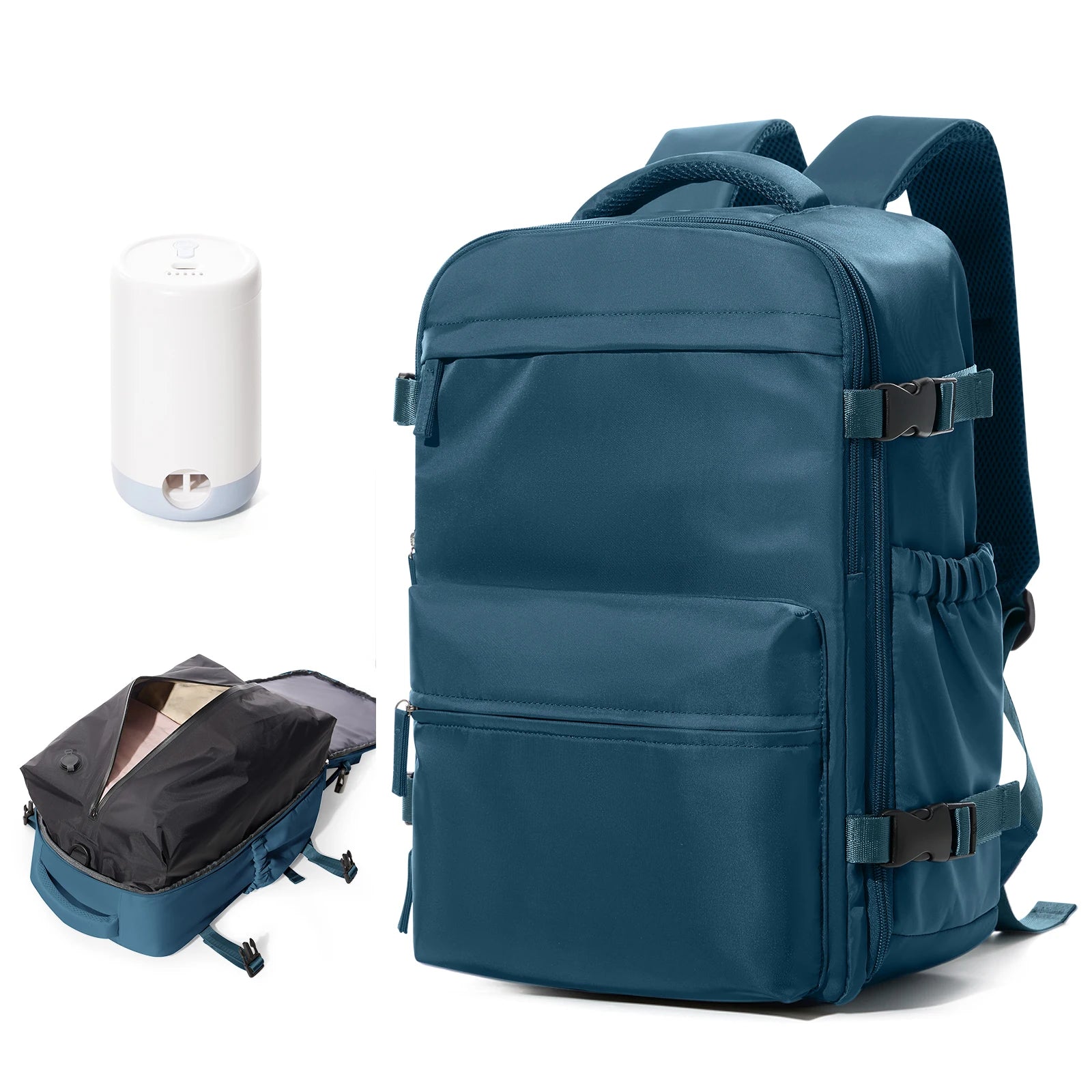 Camping Vacuum Travel Backpack For Women Men，Student Travel Cabin Vacuum Compression Backpack, 15.6 in laptop backpack Schoolbag