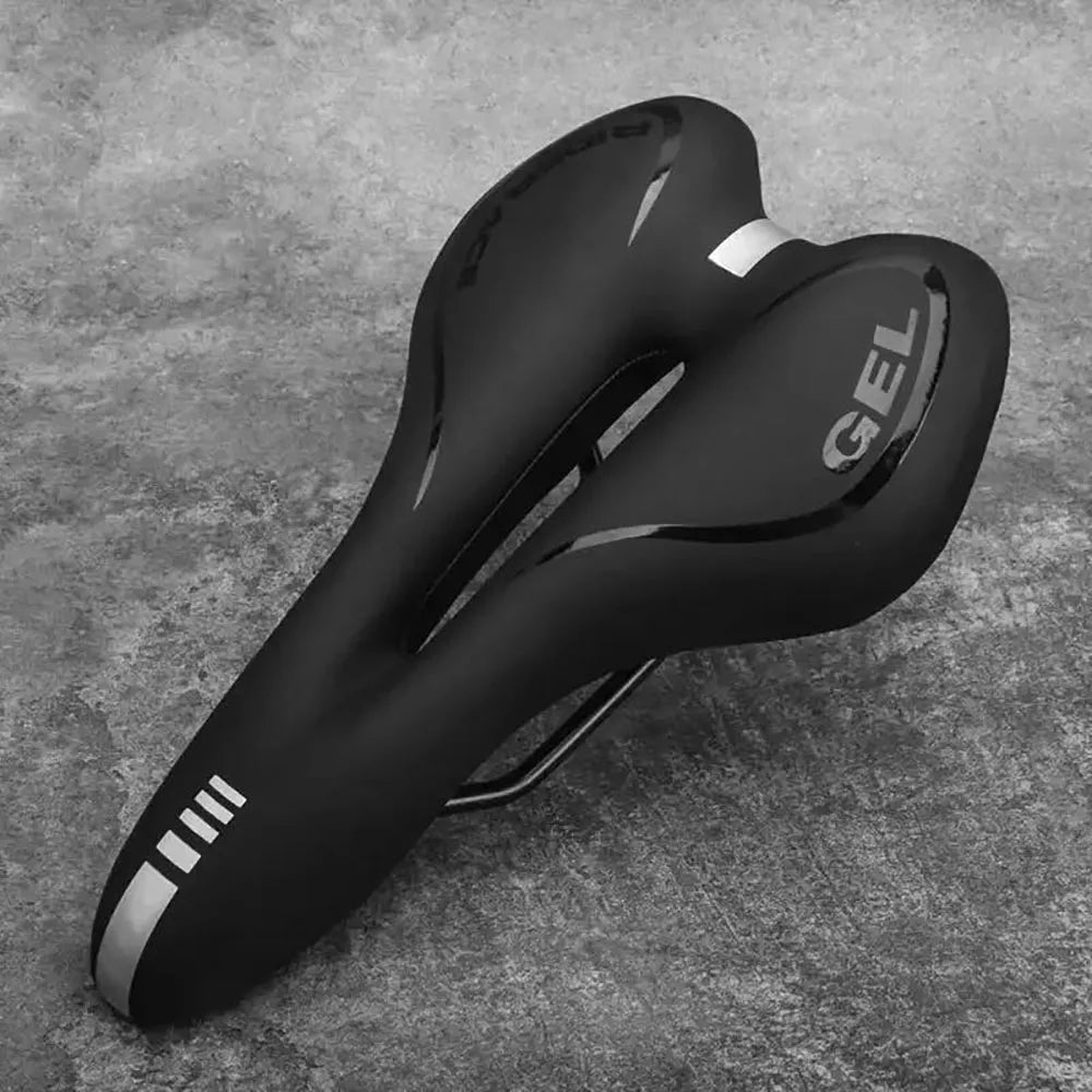 Silicone Cushion Bike Saddle – PU Leather, Shockproof & Comfortable