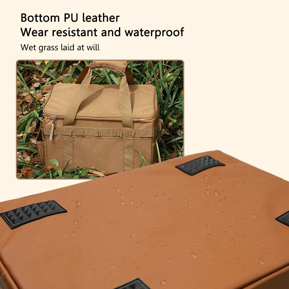 Camping Storage Bag Multi-Functional Outdoor Pack Heavy-Duty Cooking Gear Bag For Camping30L Multi-size Utility Camping Supplies