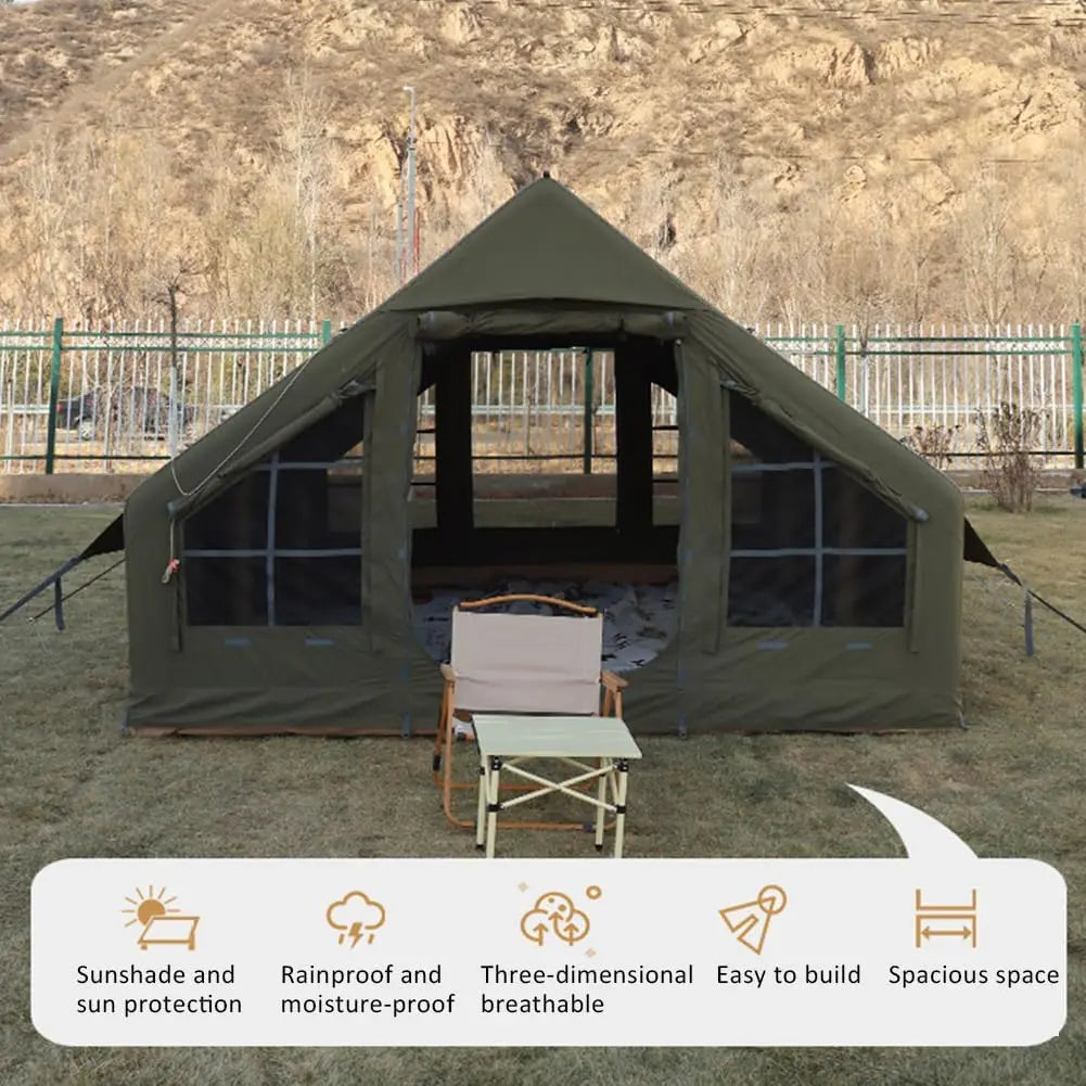 Inflatable Camping Tent – Large, Durable & Luxury (6–10 Person)