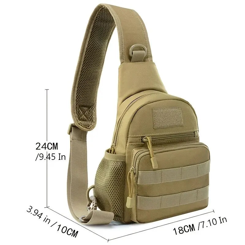 Military Shoulder Bag, Trekking Chest Sling Bag,  Backpack For Hiking Outdoor Camping Fishing