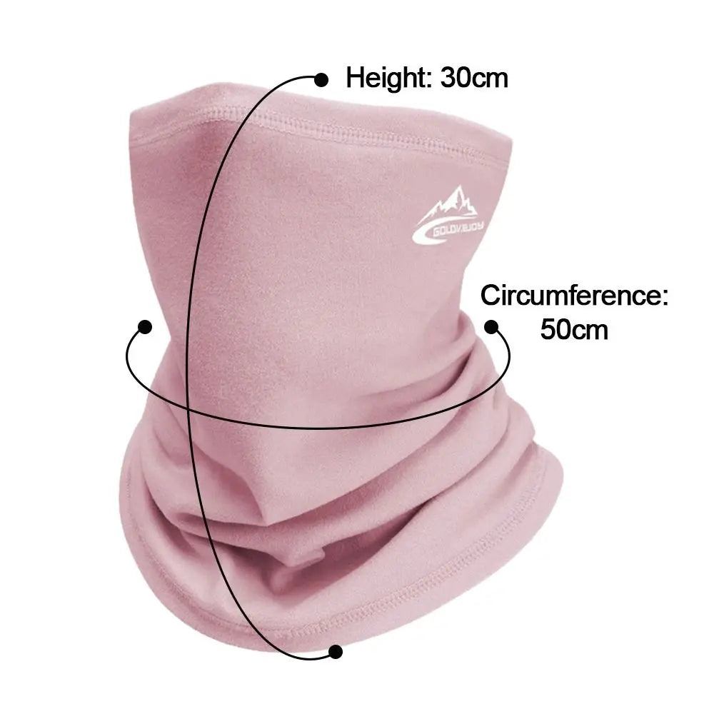 Unisex Winter Thermal Neck Warmer – Windproof Velvet Bandana for Outdoor Sports