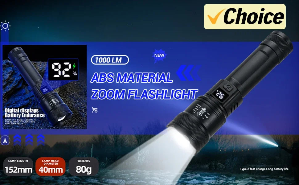 TactiGlow™ Rechargeable LED Flashlight