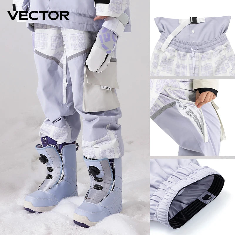 Women's Winter Ski Pants – Windproof & Waterproof Snow Trousers for Outdoor Adventures