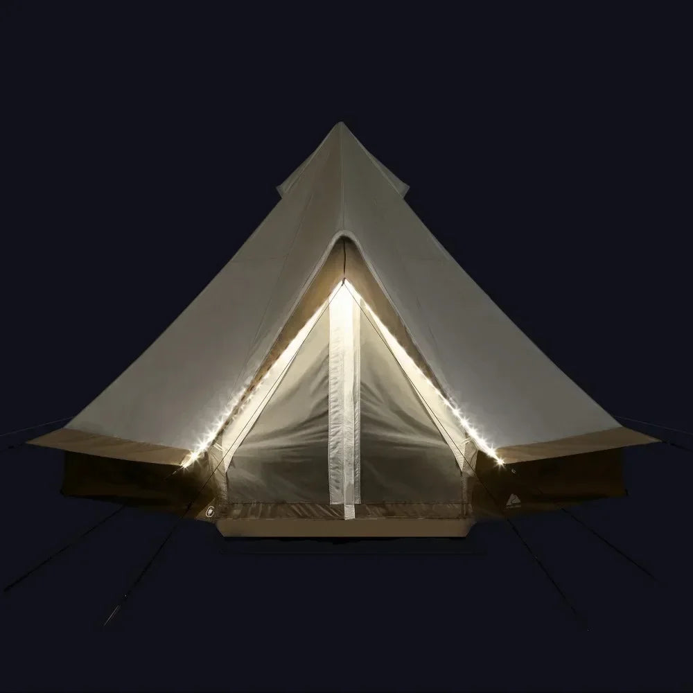 GlampLite™ 8-Person Bell Tent – Ultimate Outdoor Luxury