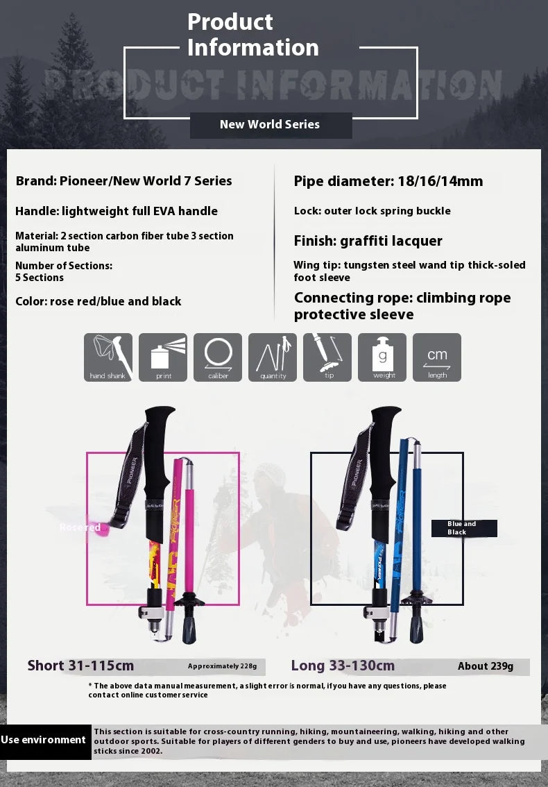 GravStrike™ Foldable Trekking Pole