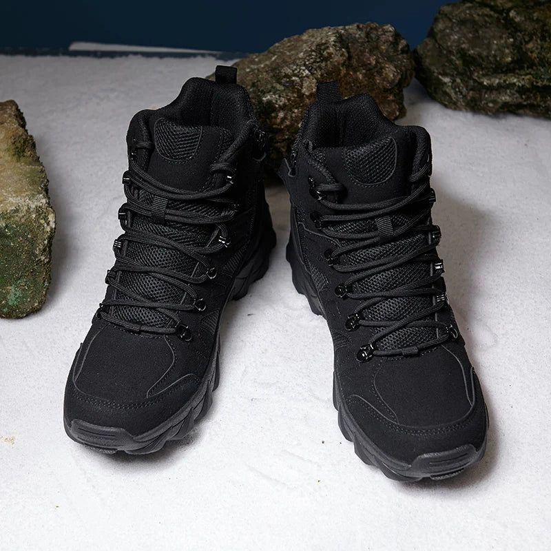 Men’s Tactical Hiking Boots – Military-Style Outdoor Boots with Side Zippers