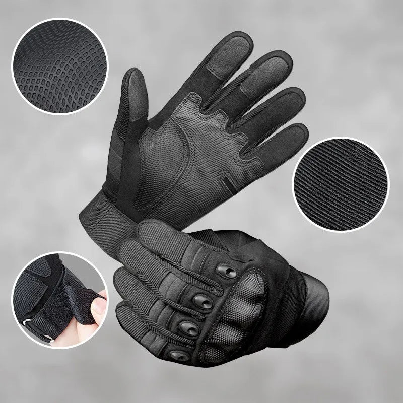 Tactical Full Finger Combat Gloves Hand Protective Gear Handwear Hunting Milsim Hiking Sports Outdoor Climbing Gloves
