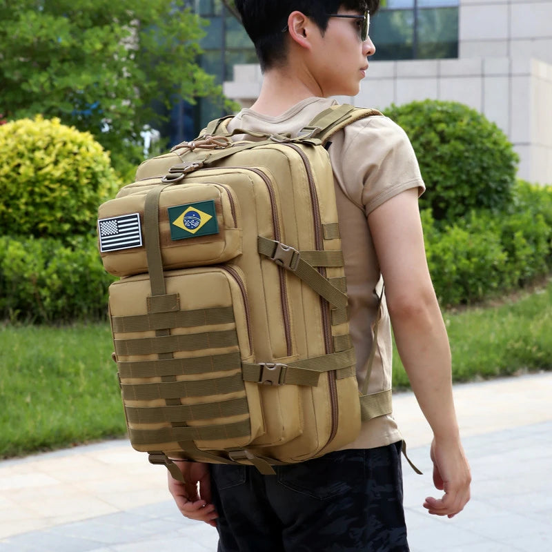Large Capacity Waterproof Outdoor Travel Backpacks for Men Multi Pockets Durable Tactical Bag Camping Hiking Oxford Backpack