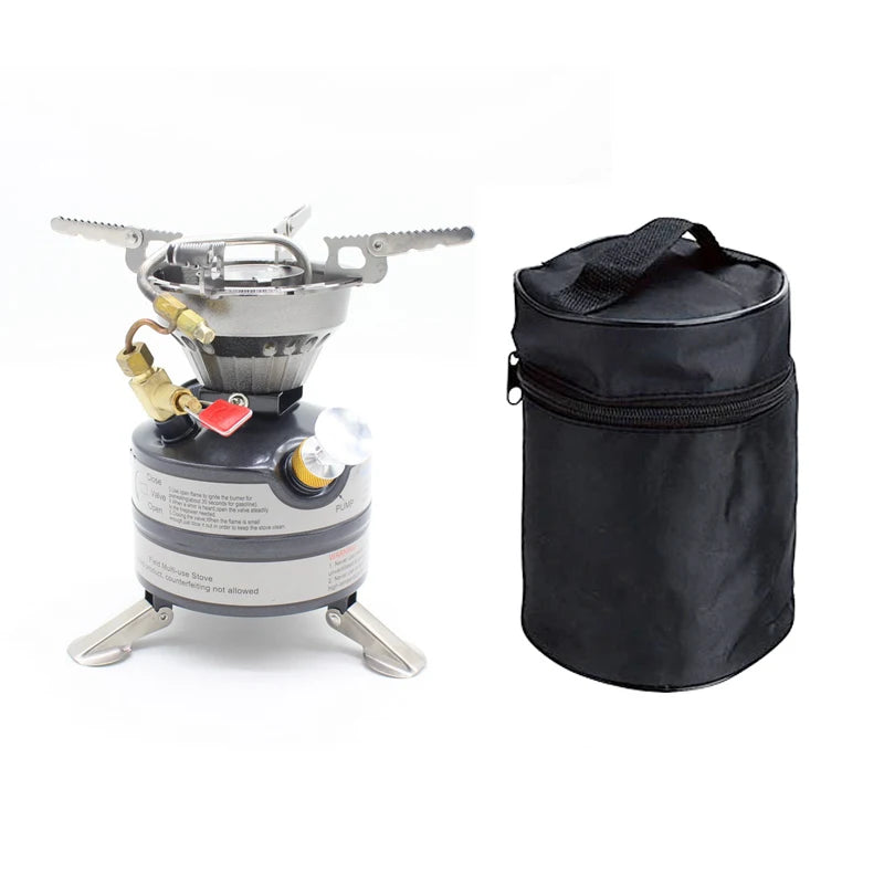 Portable Outdoor Camping Liquid Fuel Gasoline Oil Burning Stove Cooking Picnic Furnace