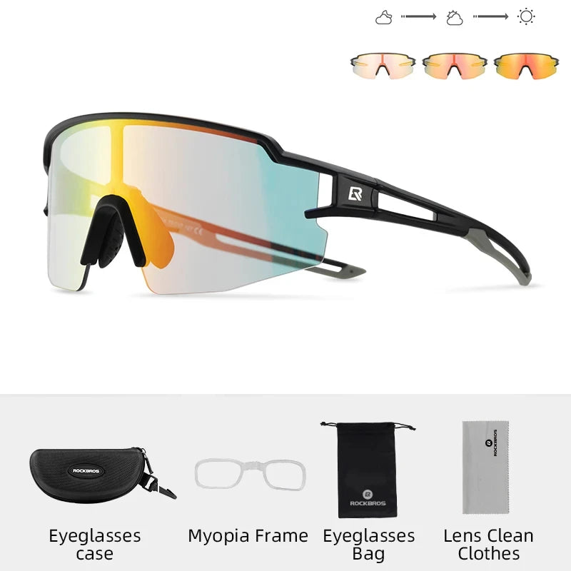 Photochromic Polarized Cycling Glasses – Ultimate UV400 Protection for MTB & Road