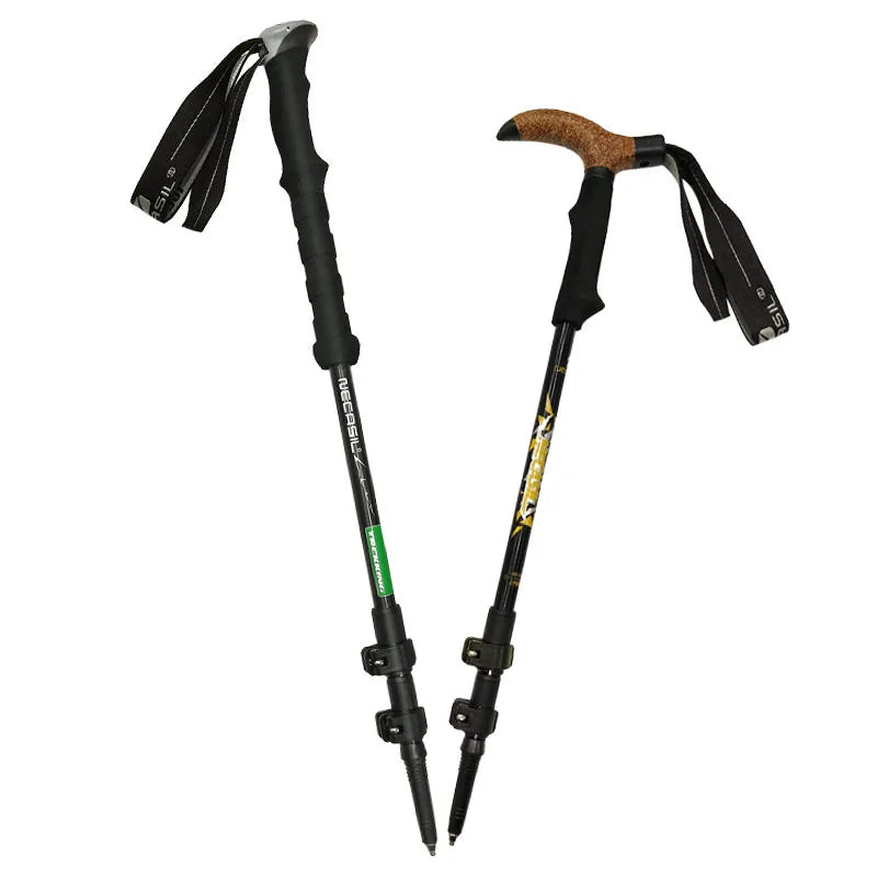 PathGuard™ Foldable Trekking Pole – Compact Strength for Every Journey