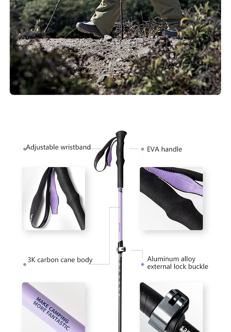 StormTrek™ Carbon Fiber Trekking Poles – Light in Weight, Heavy in Performance