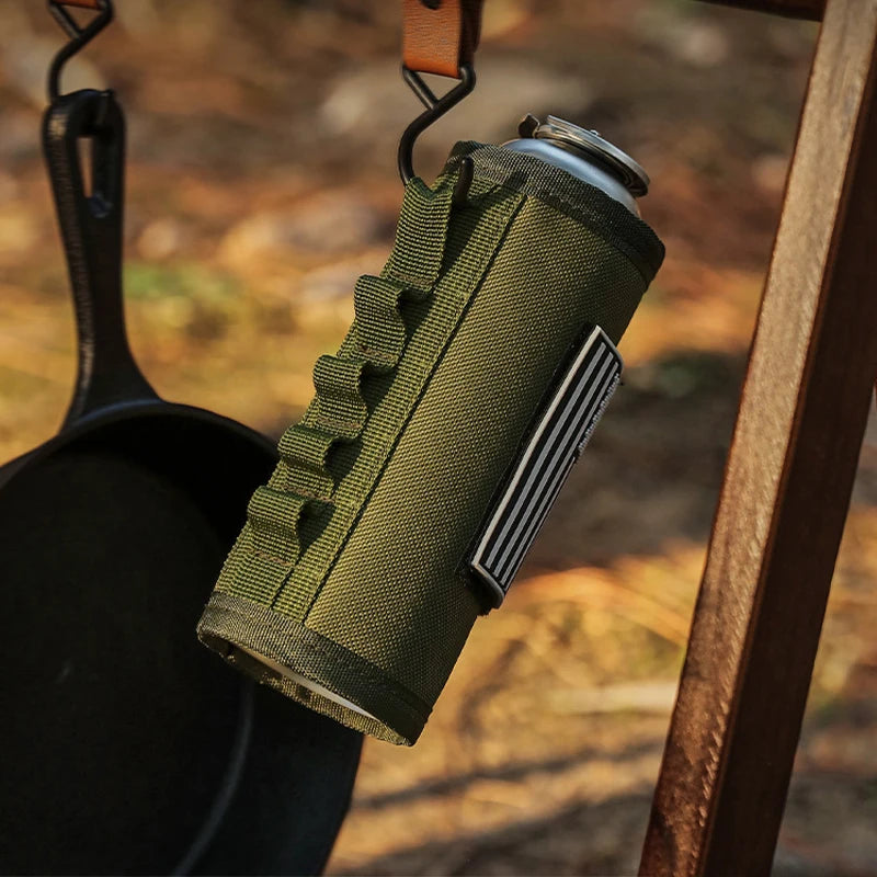 Outdoor Camping Gas Can Protective Cover Outdoor Tactical Fuel Cylinder Sleeve Camping Anti-Fall Gas Can Tank Protective Covers
