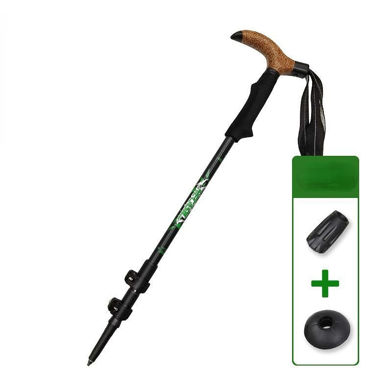 PathGuard™ Foldable Trekking Pole – Compact Strength for Every Journey