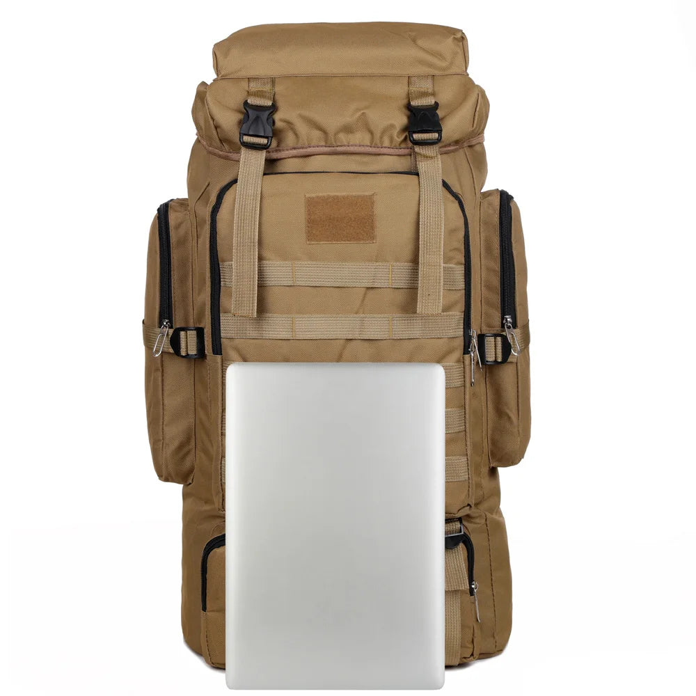 Large Capacity Hiking Backpack – Canvas Outdoor Tactical Rucksack