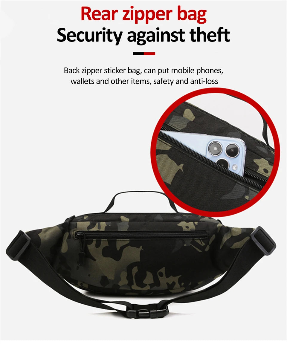 Camping Waist Chest Bag Multifuctional Outdoor Backpack Molle Fishing Lure Bag Shoulder Sling Fanny Pack Sports Hiking Bags