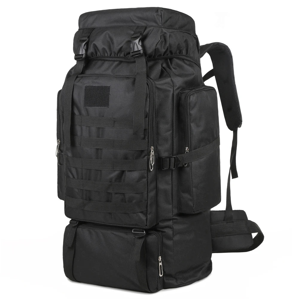 Large Capacity Hiking Backpack – Canvas Outdoor Tactical Rucksack