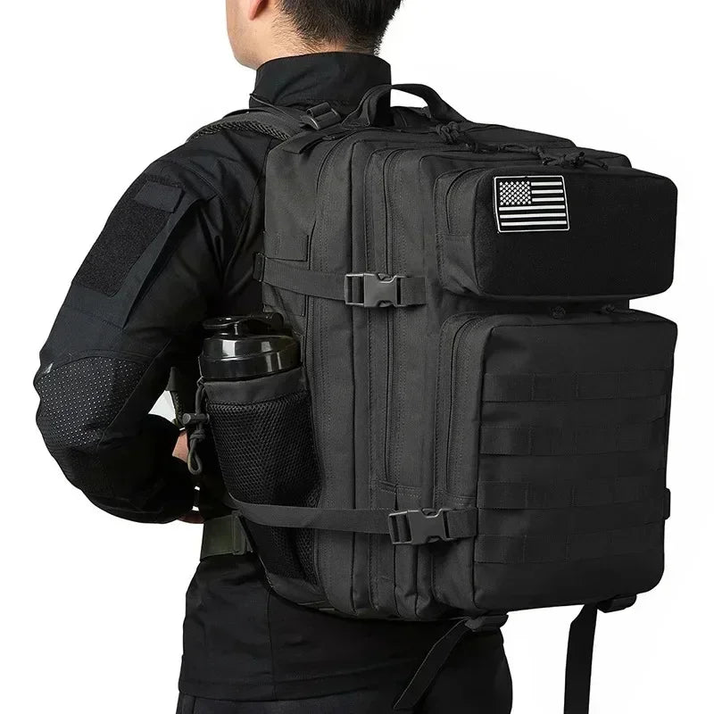 45L Tactical Backpack for Men and Women Outdoor camping equipment back pack Hiking Survival Rucksack travel backpacks School Bag