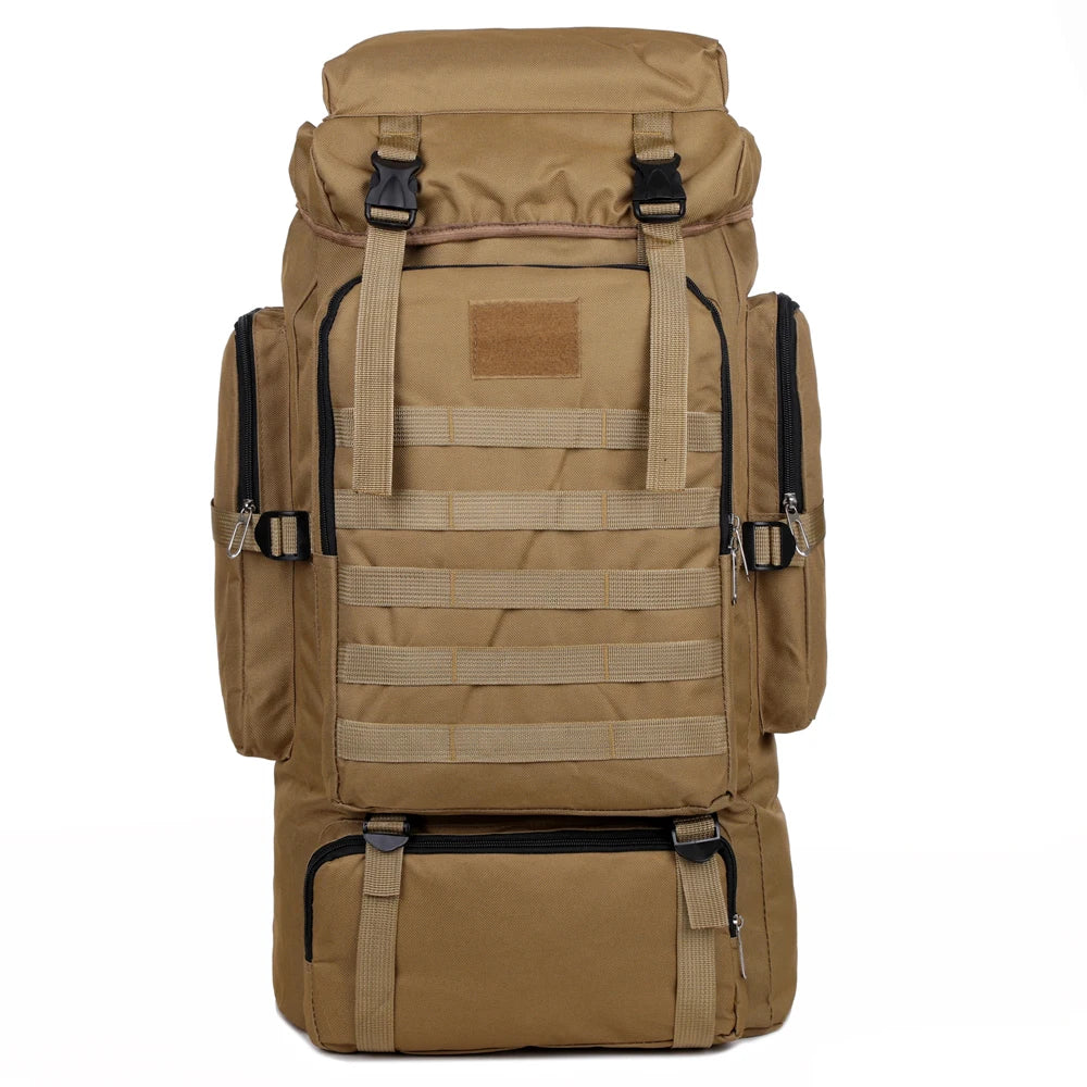 Large Capacity Hiking Backpack – Canvas Outdoor Tactical Rucksack