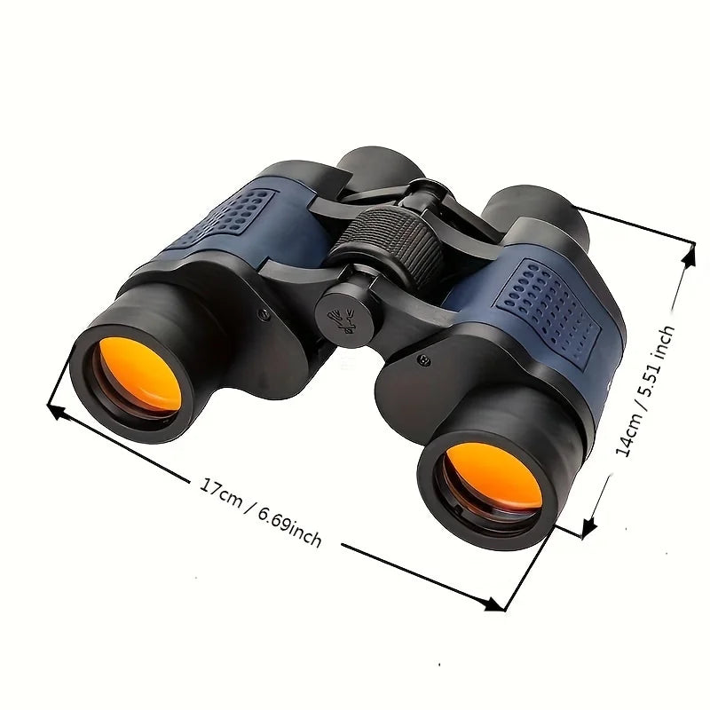 Portable Outdoor Binoculars Double Eyepiece Telescope for Leisure Scenic Viewing Travel Supplies Bird Watching Magnifying Glass