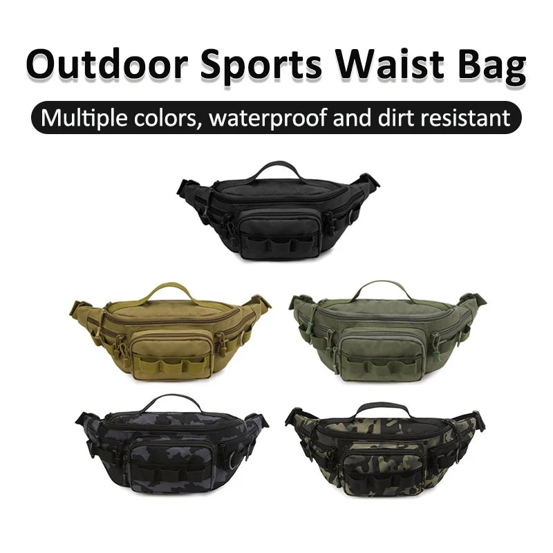 Camping Waist Chest Bag Multifuctional Outdoor Backpack Molle Fishing Lure Bag Shoulder Sling Fanny Pack Sports Hiking Bags